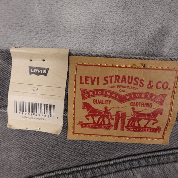 Levi's Jeans Low Pro Straight women's 29 grey denim red tab NEW NWT 90's retro - Picture 10 of 13